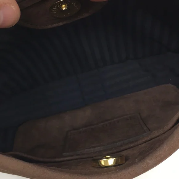 SOLD!!! Vintage Coach Mini Ergo 4399 Chocolate Brown Nubuc Suede Bag - Picture 9 of 16